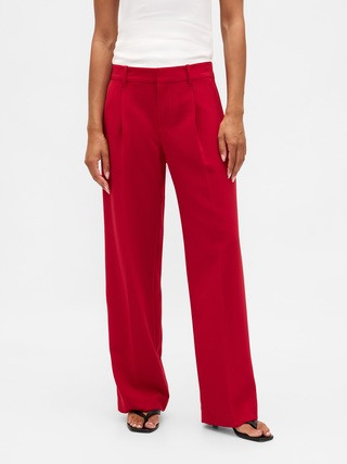 365 Low Rise Pleated Wide-Leg Trousers | Gap (US)