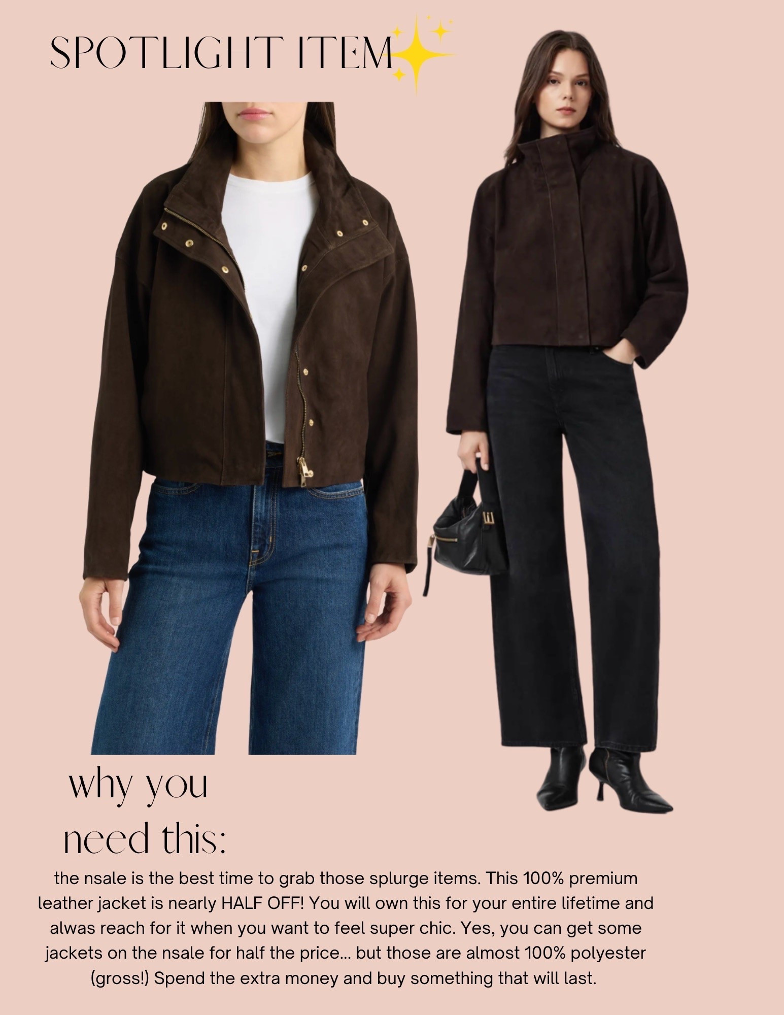 The Nordstrom anniversary sale is here and this is a splurge item that you definitely should consider buying! This is 100% leather and is almost half off! It is so chic and you’ll wear this for the rest of your life. 
￼

#LTKSaleAlert #LTKootd #LTKgrwm