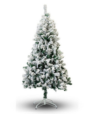 Perfect Holiday 4' Flocked Snow Christmas Tree & Reviews - Holiday Shop - Home - Macy's | Macys (US)