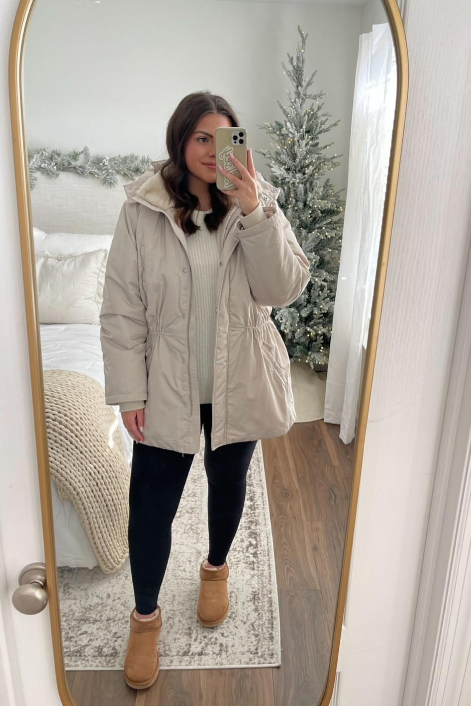 Sizing:
Parka - size XL
Sweater - size Large
Leggings - size Large regular (tts & I am 5’10)
Uggs - tts

#LTKHoliday #LTKSeasonal #LTKmidsize