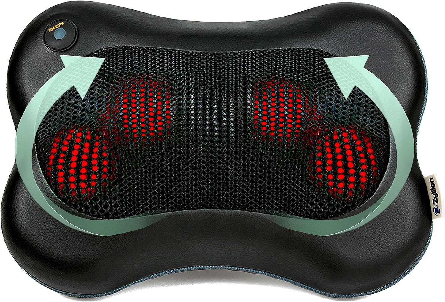 Zyllion Shiatsu Back and Neck Massager - Kneading Massage Pillow with Heat for Shoulders, Calf, L... | Amazon (US)