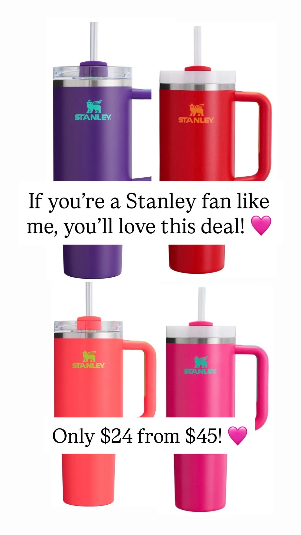 Stanley fans!!!! You will love this deal!!! Only $24 from $45!!!

#LTKSaleAlert