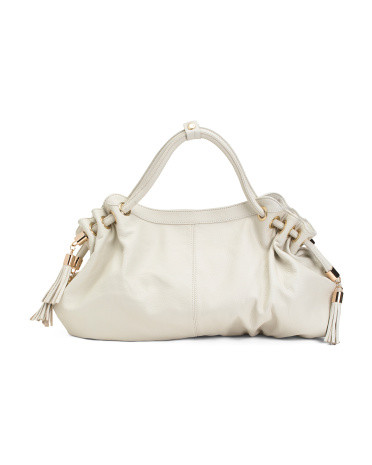 Leather Musette Satchel | TJ Maxx