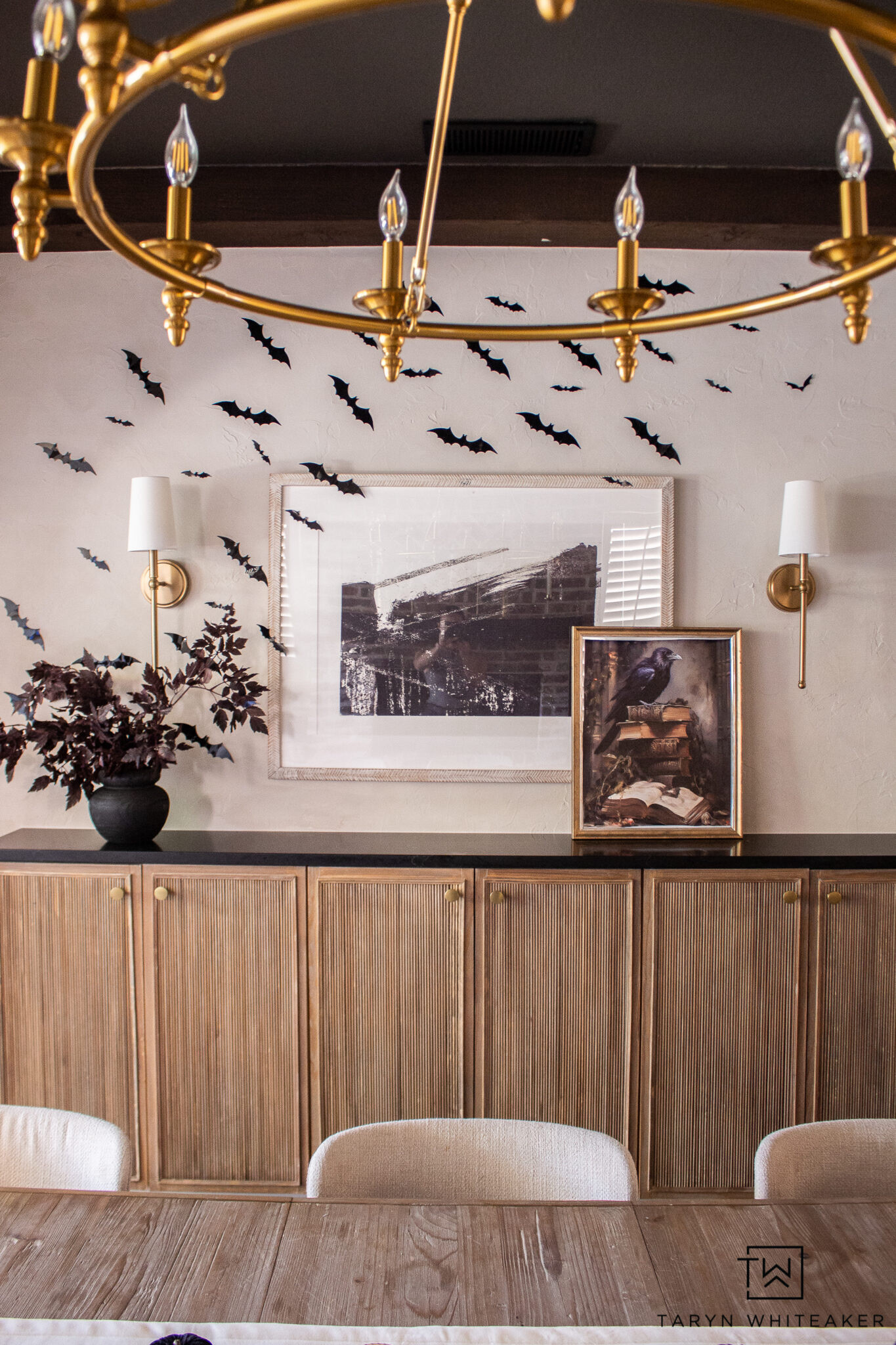 Halloween decor with a neutral twist 🖤 Simple layers and spooky little details make this vignette so easy to recreate.

#LTKSeasonal #LTKHome