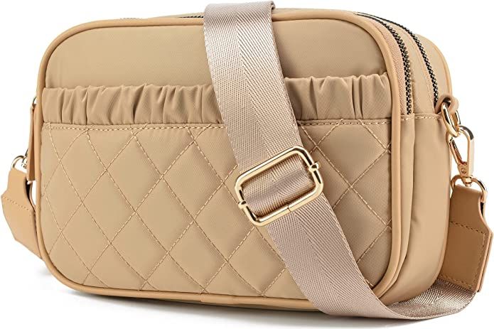 lola mae Crossbody Bags for Women Quilted Nylon Travel Shoulder Purse | Amazon (US)