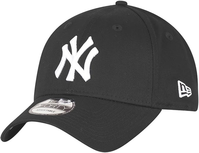 New Era 9FORTY New York Yankees Baseball Cap - MLB League Basic - Black | Amazon (UK)