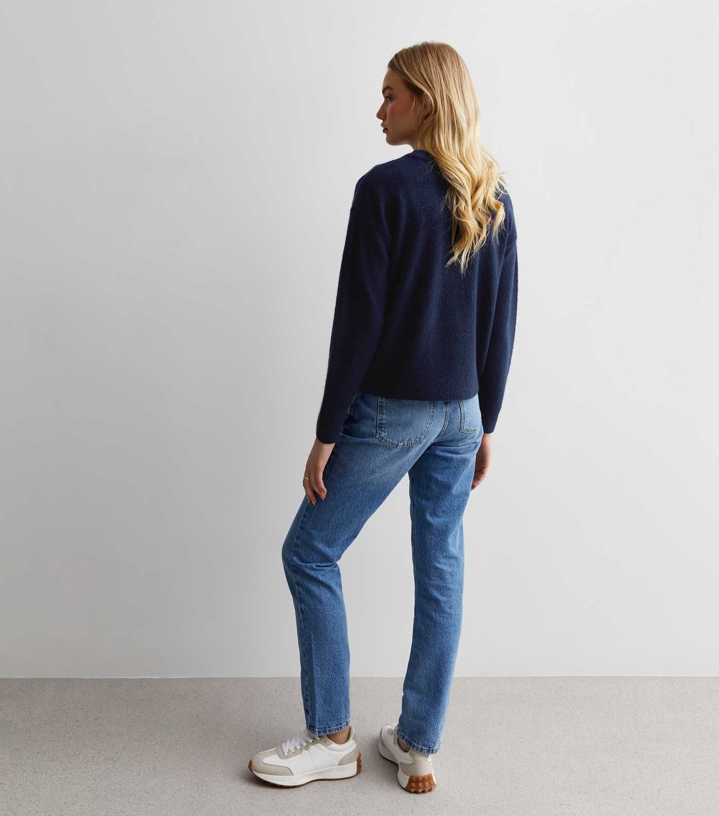 Navy Knit Crew Neck Jumper
						
						Add to Saved Items
						Remove from Saved Items | New Look (UK)