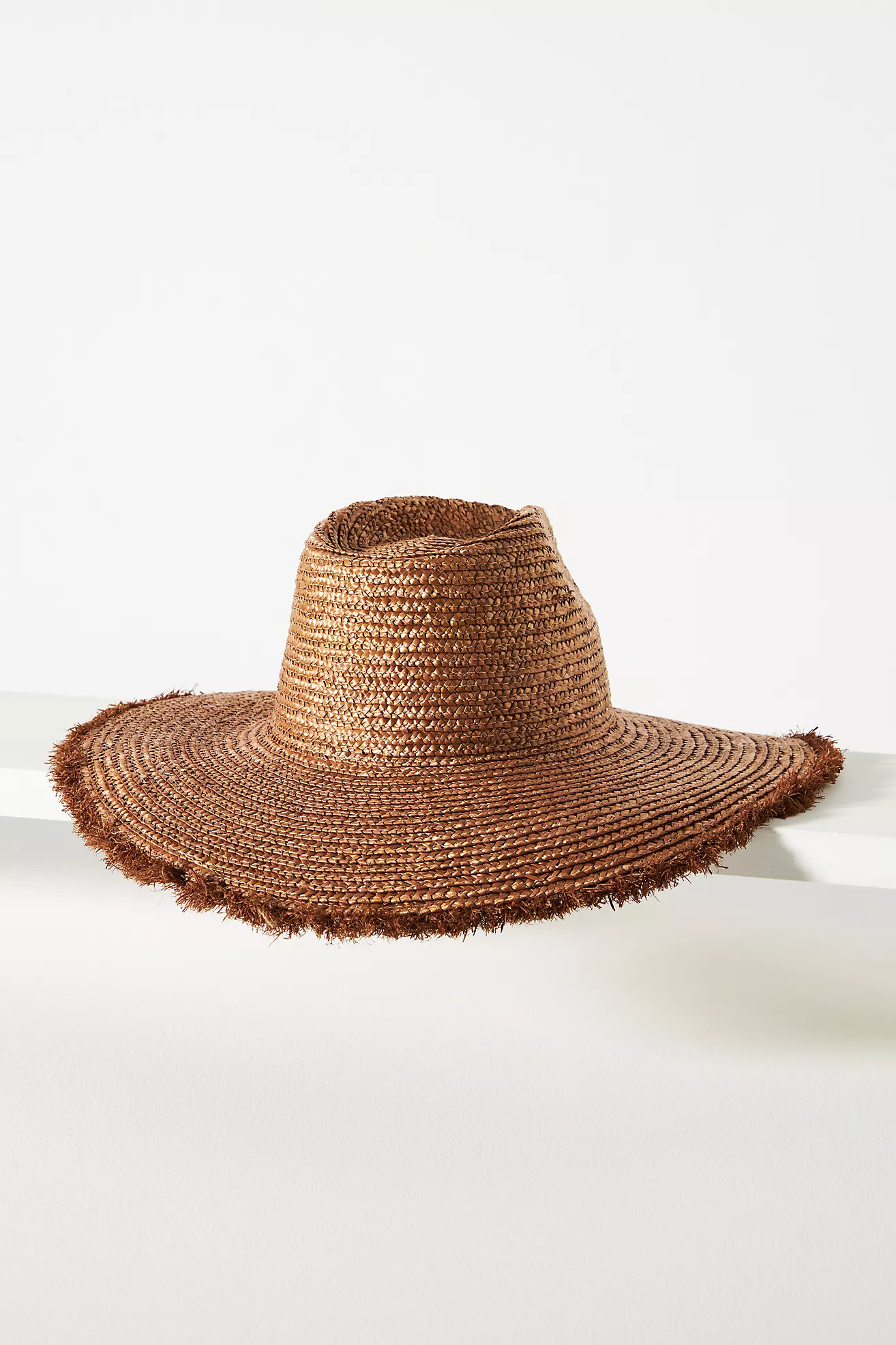 San Diego Hat Co. Wheat Straw Fringe Hat | Anthropologie (US)