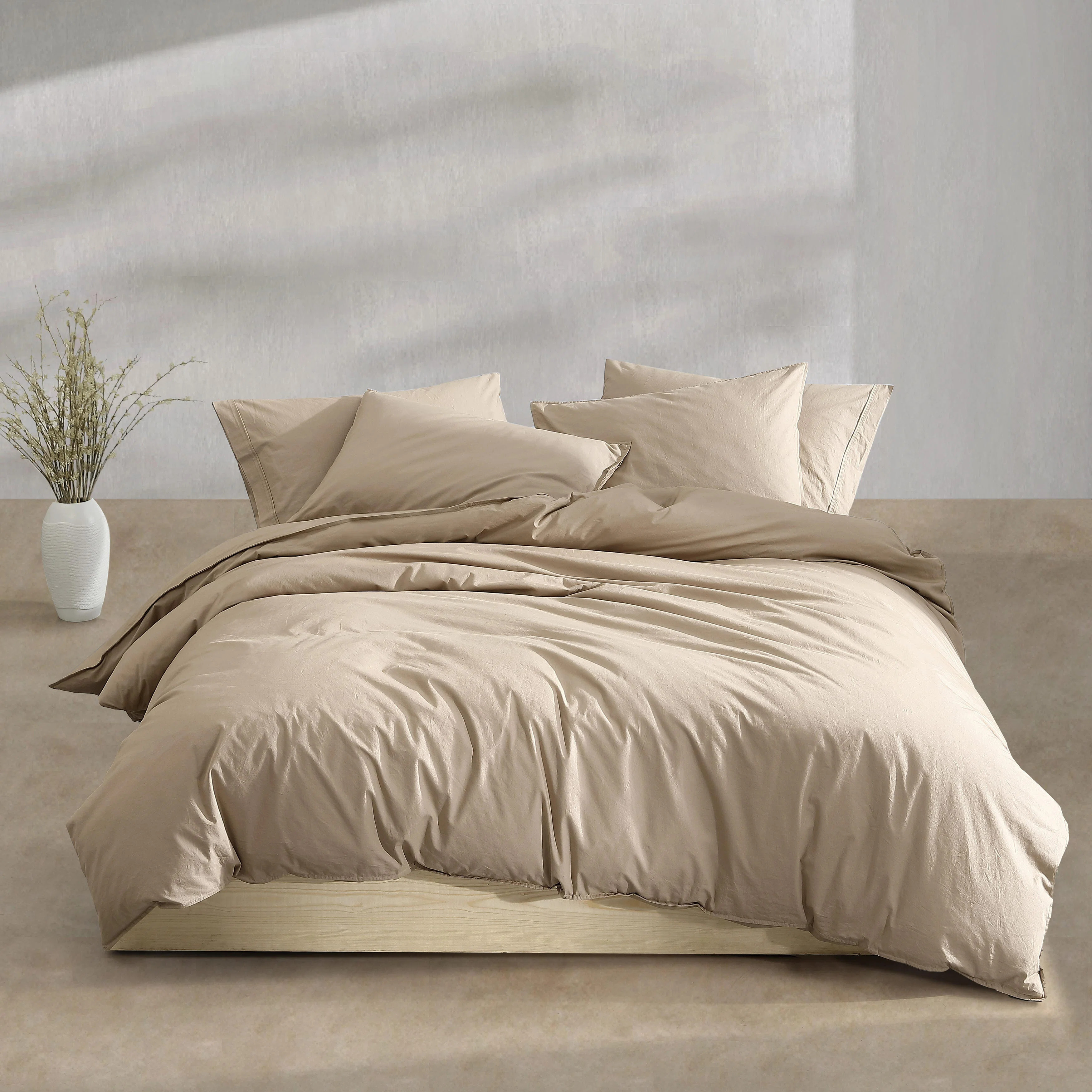 Calvin Klein Washed Percale Cotton Solid Comforter Set | Wayfair North America