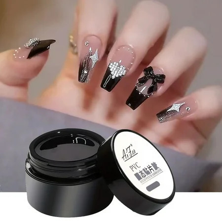 Teissuly Press On Nails Glue Nail Solid Glue Solid Nail Gel Glue For Press On Nails And Soft Gel Nail Tips Solid Nail Glue Gel For Press On Nails DIY Home Nail Glue | Walmart (US)
