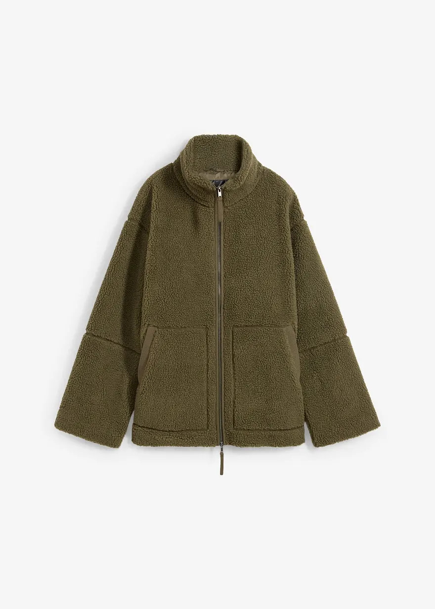 Gefütterte Teddy-Fleece Jacke | Bonprix DE