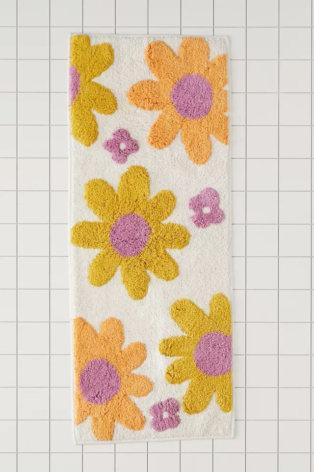 Lily Flower Runner Bath Mat | Urban Outfitters (US and RoW)