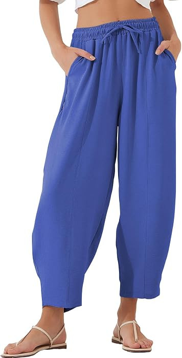 EVALESS Women's High Waisted Wide Leg Palazzo Trousers | Amazon (US)