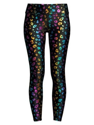 Rainbow Cheetah Foil Leggings | Saks Fifth Avenue
