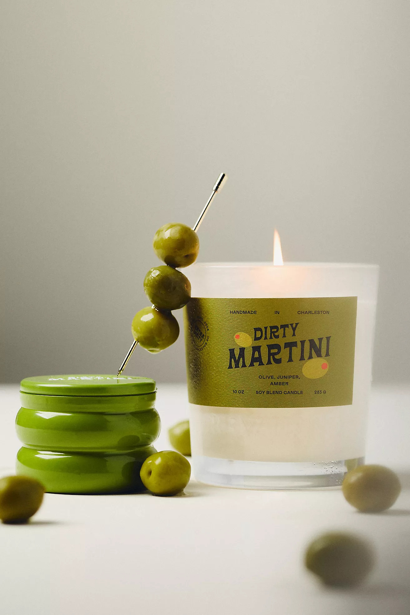 Rewined Dirty Martini Glass Candle | Anthropologie (US)