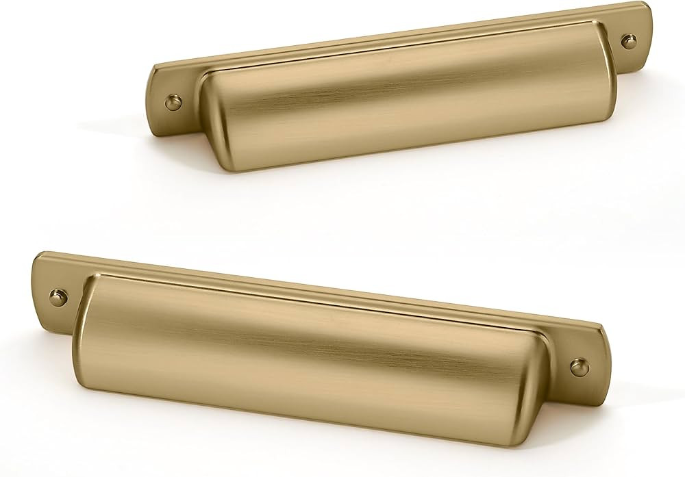 khtumeware 10 Pack 3" Drawer Pulls Champagne Bronze Cabinet Cup Pulls Kitchen Hardware Cabinet Ha... | Amazon (US)