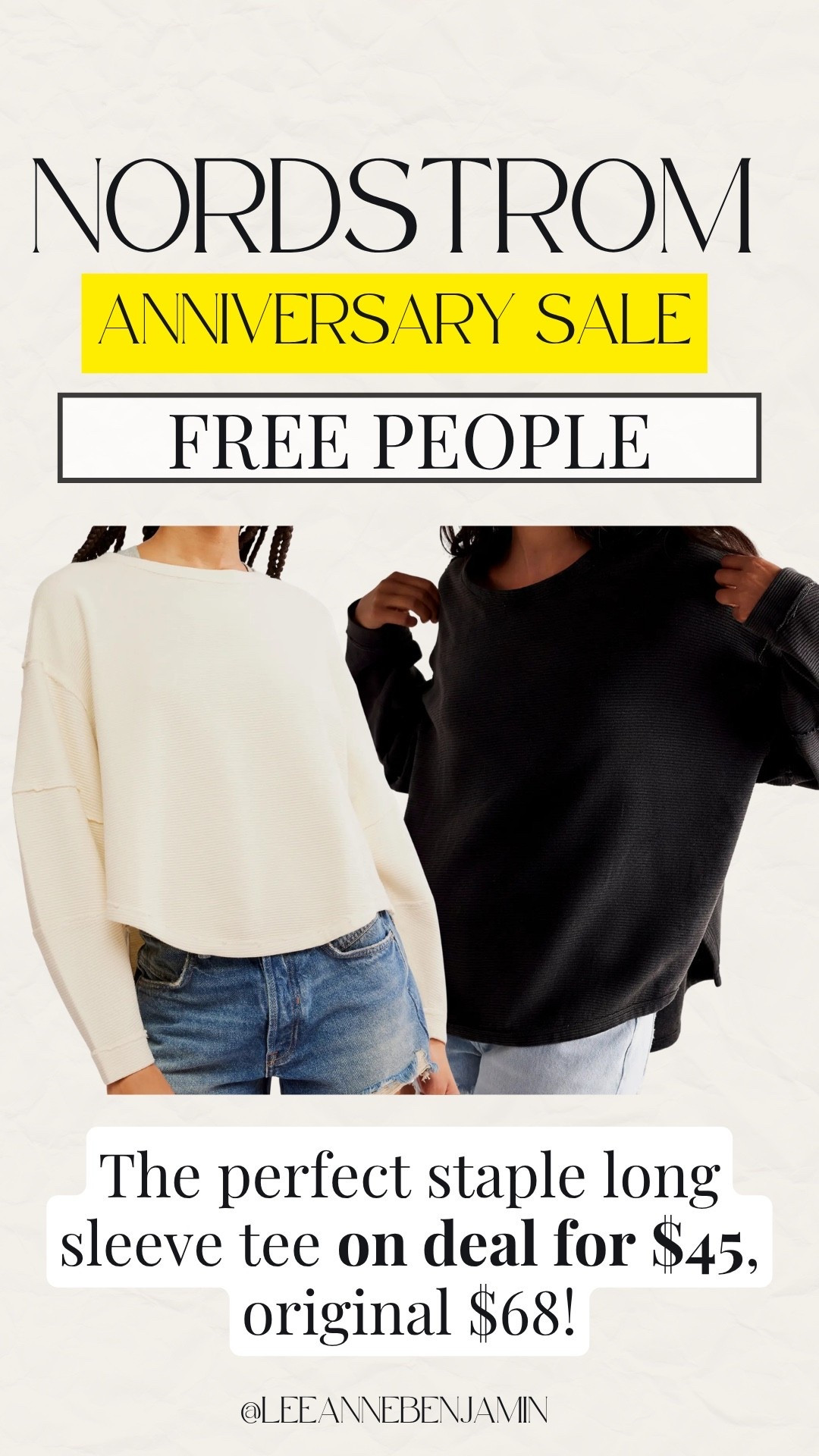 Staple Free People long sleeve tee!

#LTKootd #LTKgrwm #LTKSaleAlert