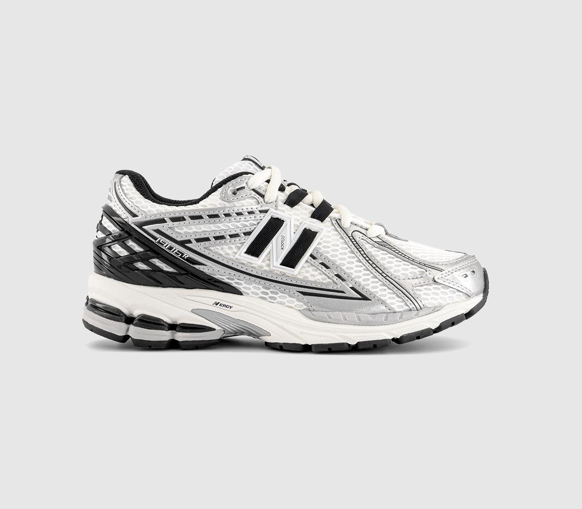 New Balance 1906 Trainers White Silver Black, 6.5 | Office Shoes (UK)