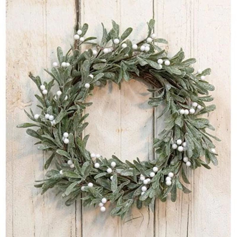 Sparkle Mistletoe Wreath 22" - Walmart.com | Walmart (US)