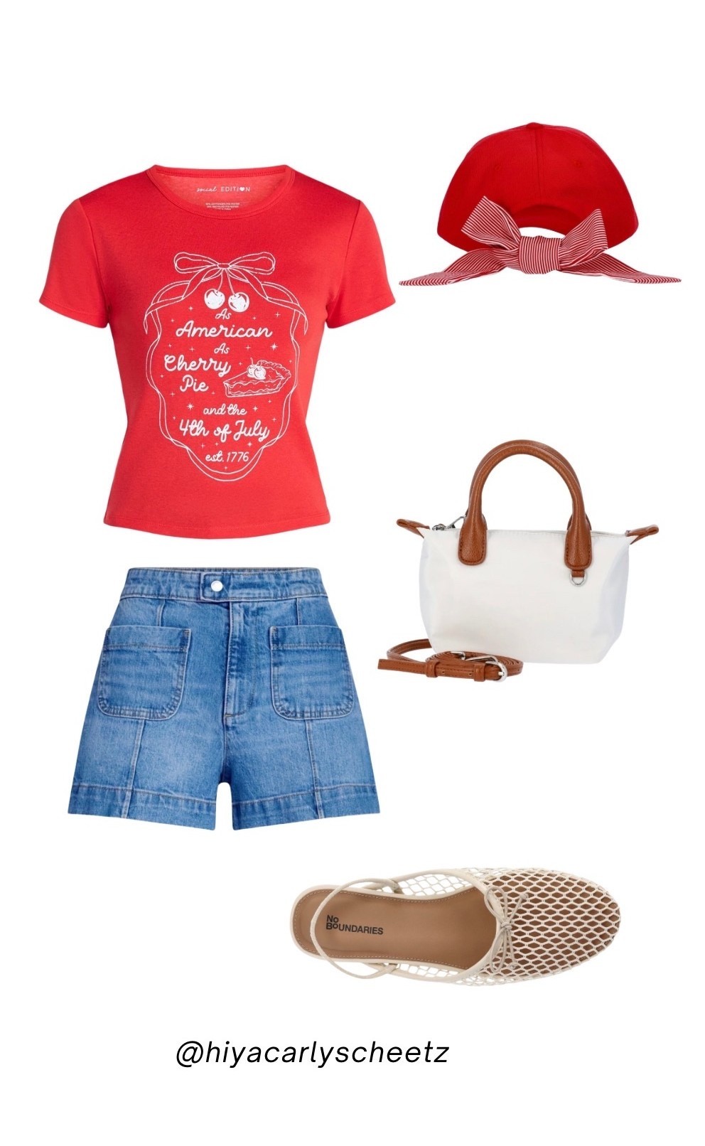 As American as cherry pie 🇺🇸🍒 outfit details linked below ⬇️ 

#FourthOfJulyOutfit #4thOfJulyStyle #PatrioticStyle #RedWhiteAndBlue #AmericaStyle #LTKstyle #AllAmericanGirl

#LTKSeasonal