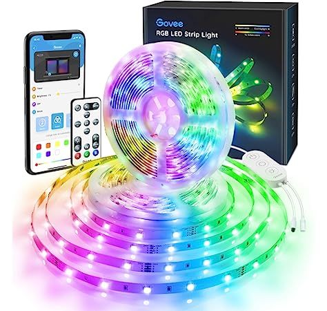 LED Strip Lights Bluetooth, Govee 16.4FT LED Color Changing Lights with APP Control, Remote and C... | Amazon (US)