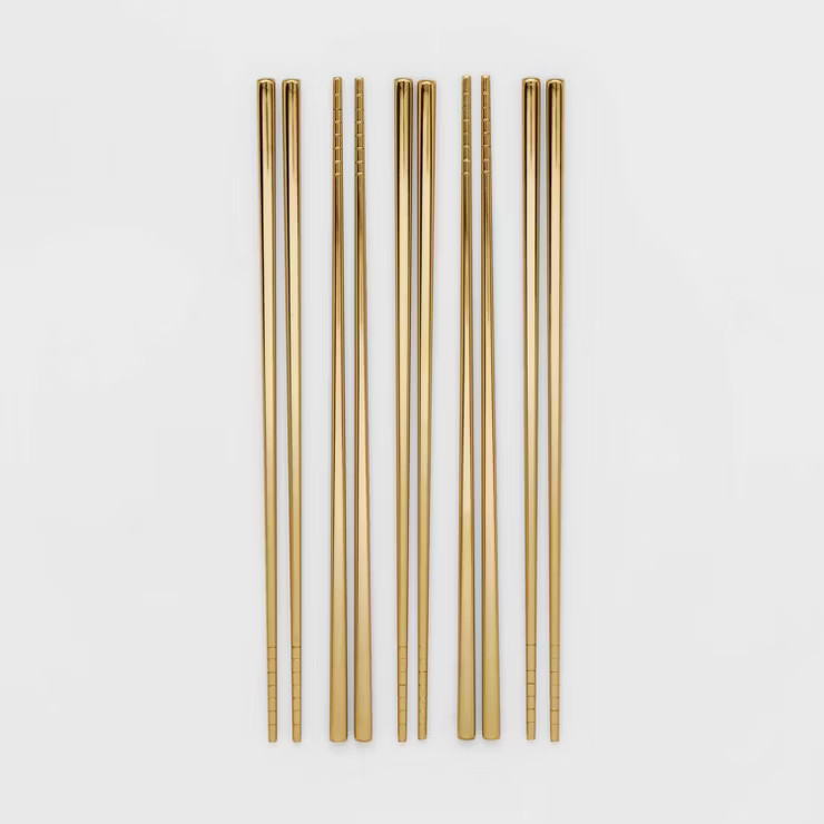 5pk Stainless Steel Chopsticks Set - Threshold™ | Target