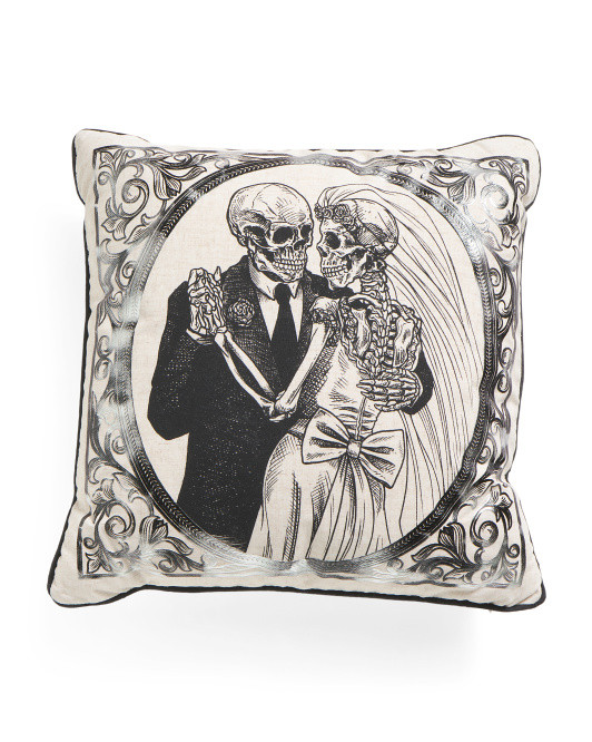 18x18 Newly Dead Couple Pillow | TJ Maxx