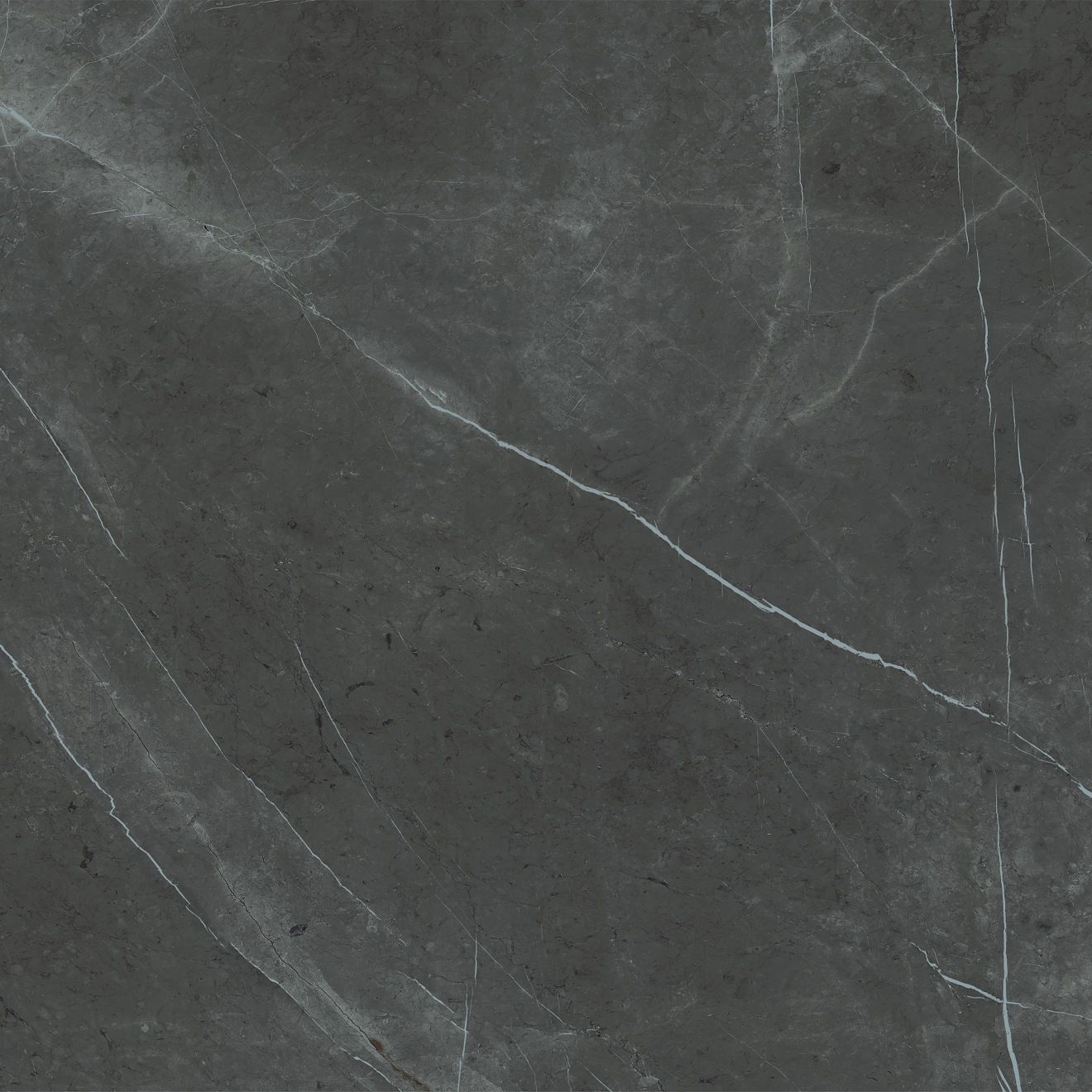 Magnifica The Thirties 30" x 30" - 8mm Polished Porcelain Tile in Pietra Grey | Bedrosians Tile & Stone