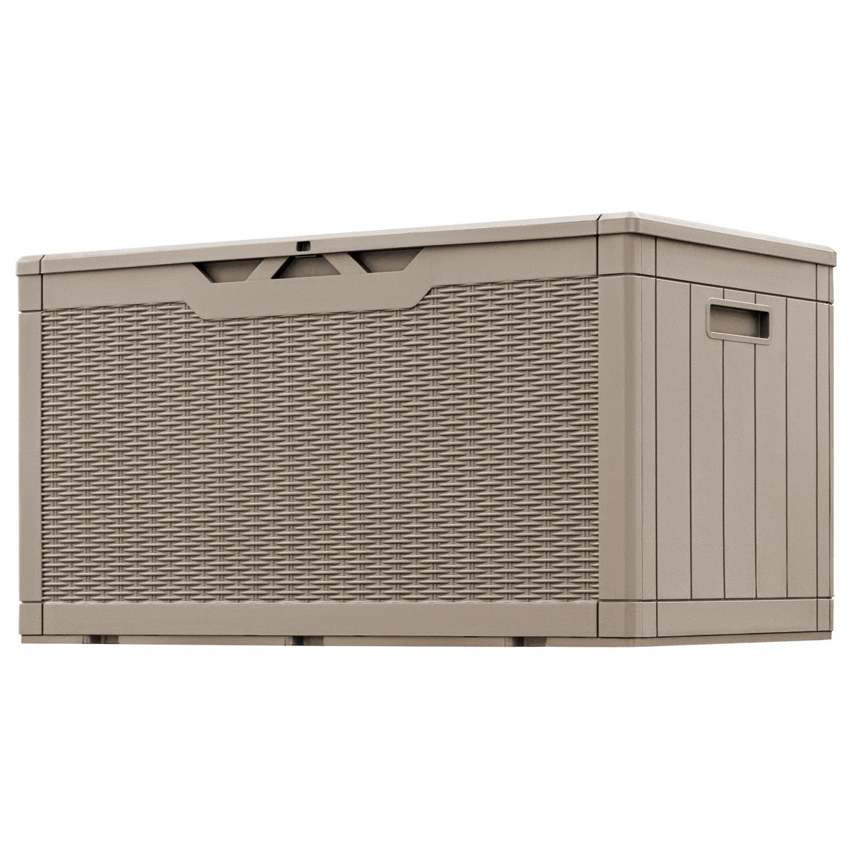 Furmax 48.6'' W 100 Gallons Resin Lockable Deck Box | Wayfair North America