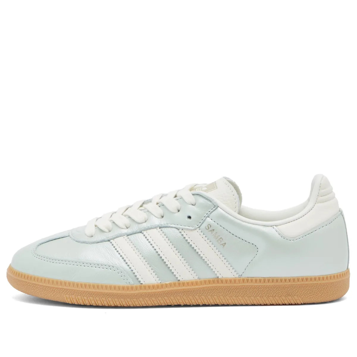 Adidas Women's Samba OG W in Green/Off White/Cyber, Size UK 5.5 | END. Clothing