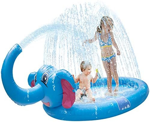 Amazon.com: Kisprine 3-in-1 Splash Pad, Inflatable Sprinkler for Kids and Toddlers, Kids & Toddle... | Amazon (US)