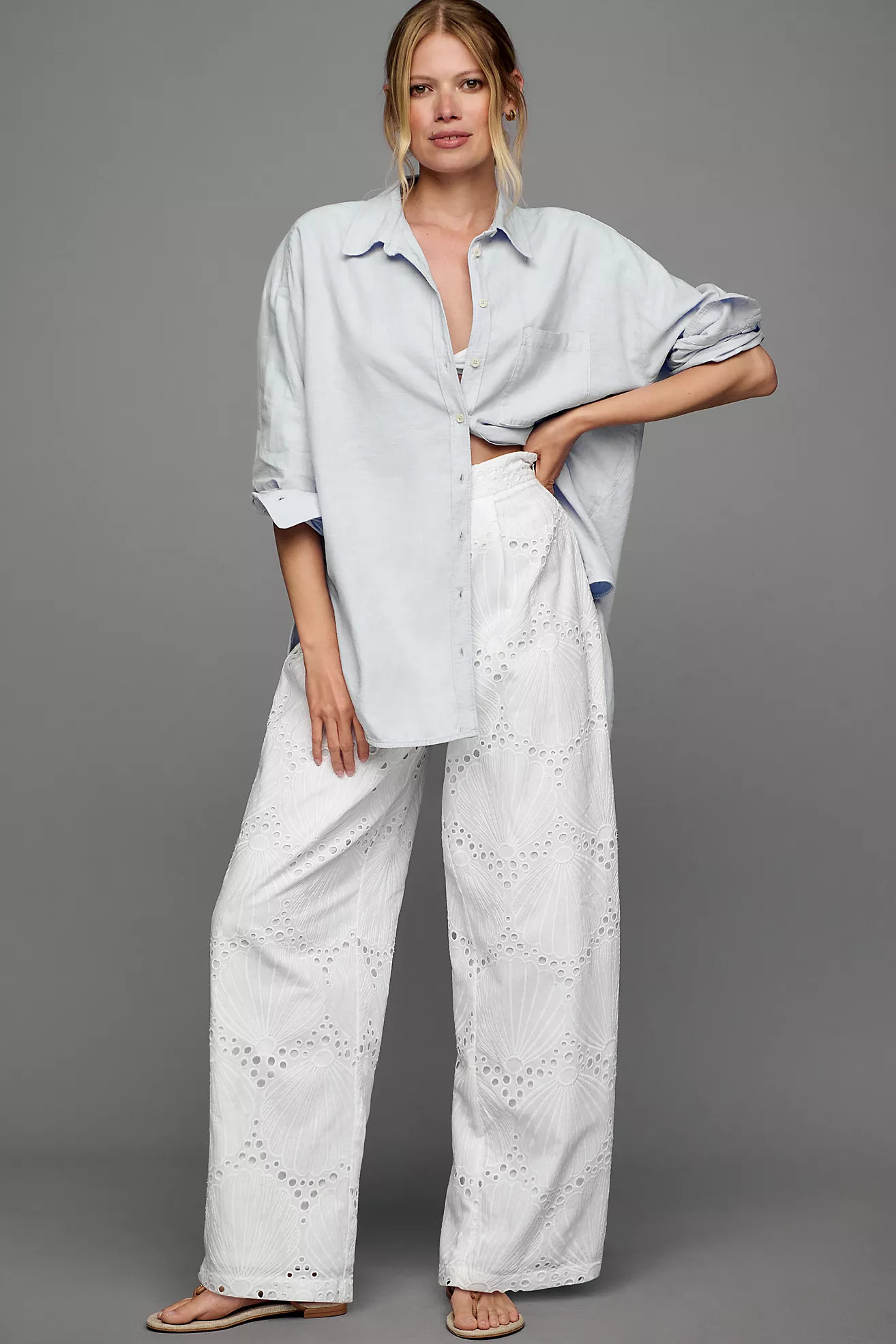 Corey Lynn Calter Eyelet Trousers | Anthropologie (UK)