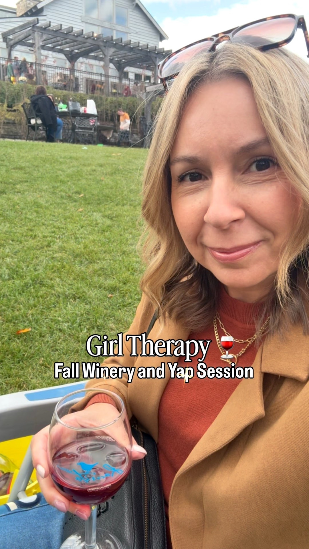 Fall winery day with the girls! I’m wearing a medium in the sweater, jeans and blazer. Business casual outfit for work

#LTKWorkwear #LTKFindsUnder50 #LTKOver40