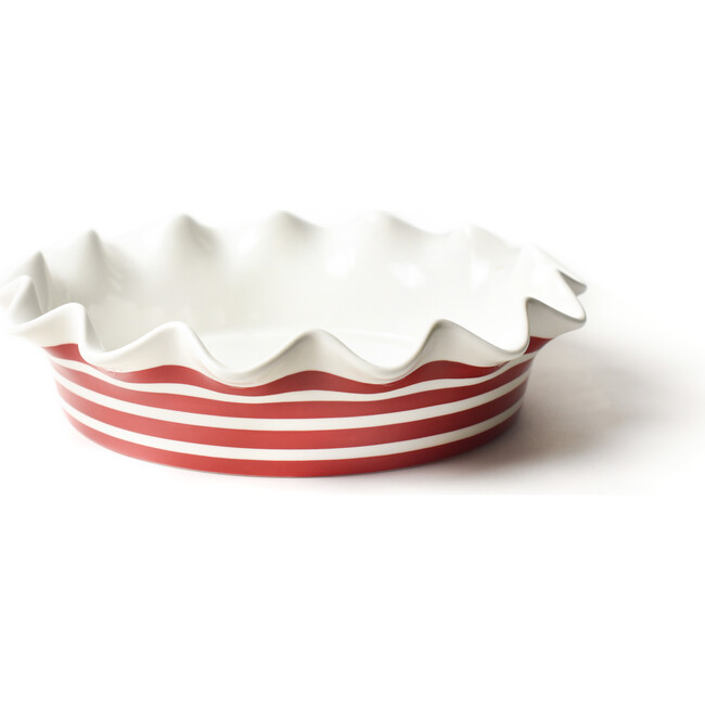 Coton Colors | Red Stripe 9 Ruffle Pie Dish | Maisonette | Maisonette