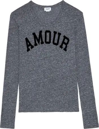 Zadig & Voltaire Willy Amour Long Sleeve Cotton Blend Graphic Tee | Nordstrom | Nordstrom