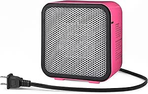 Amazon Basics Ceramic Space Heater, Portable Mini Heater for Office Desk, Indoor Use, 500W, With ... | Amazon (US)