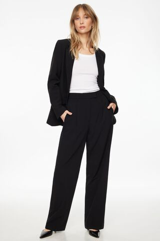 Lila Pleated Straight Pants | Dynamite Clothing