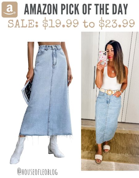 Amazon, denim skirt, long denim skirt 

#LTKsalealert #LTKover40 #LTKfindsunder50