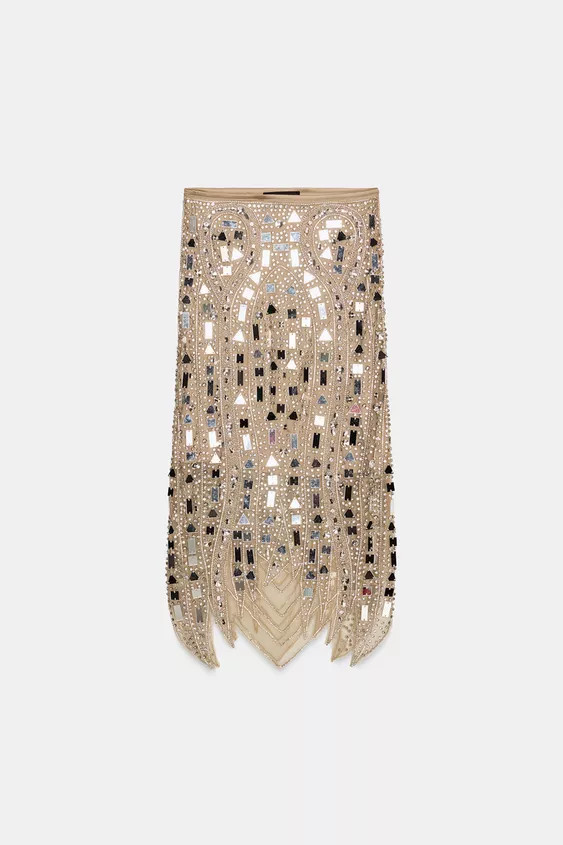 SEQUIN MIDI SKIRT | Zara UK