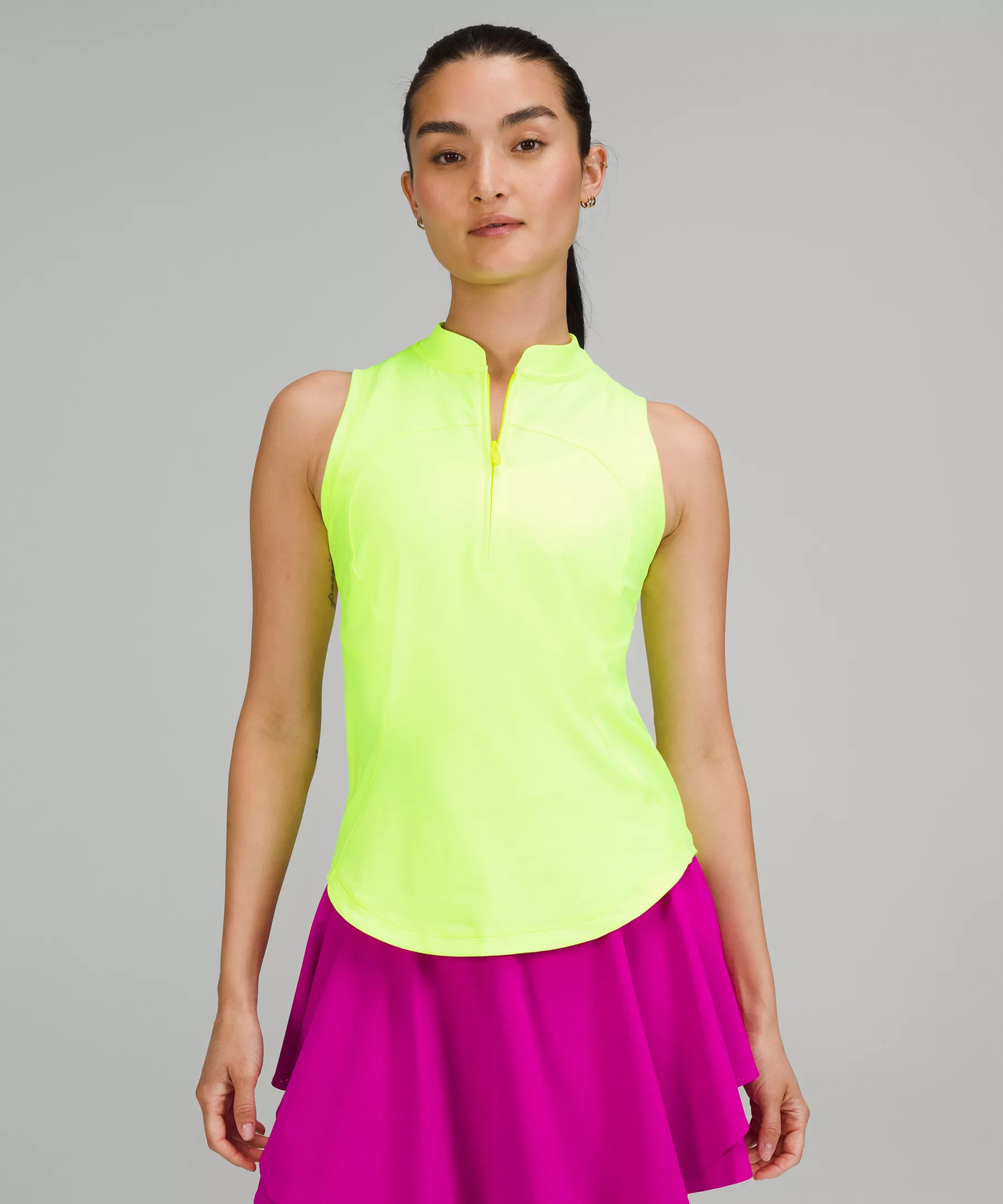 Front Zip Mock-Neck Tennis Tank Top | Lululemon (US)