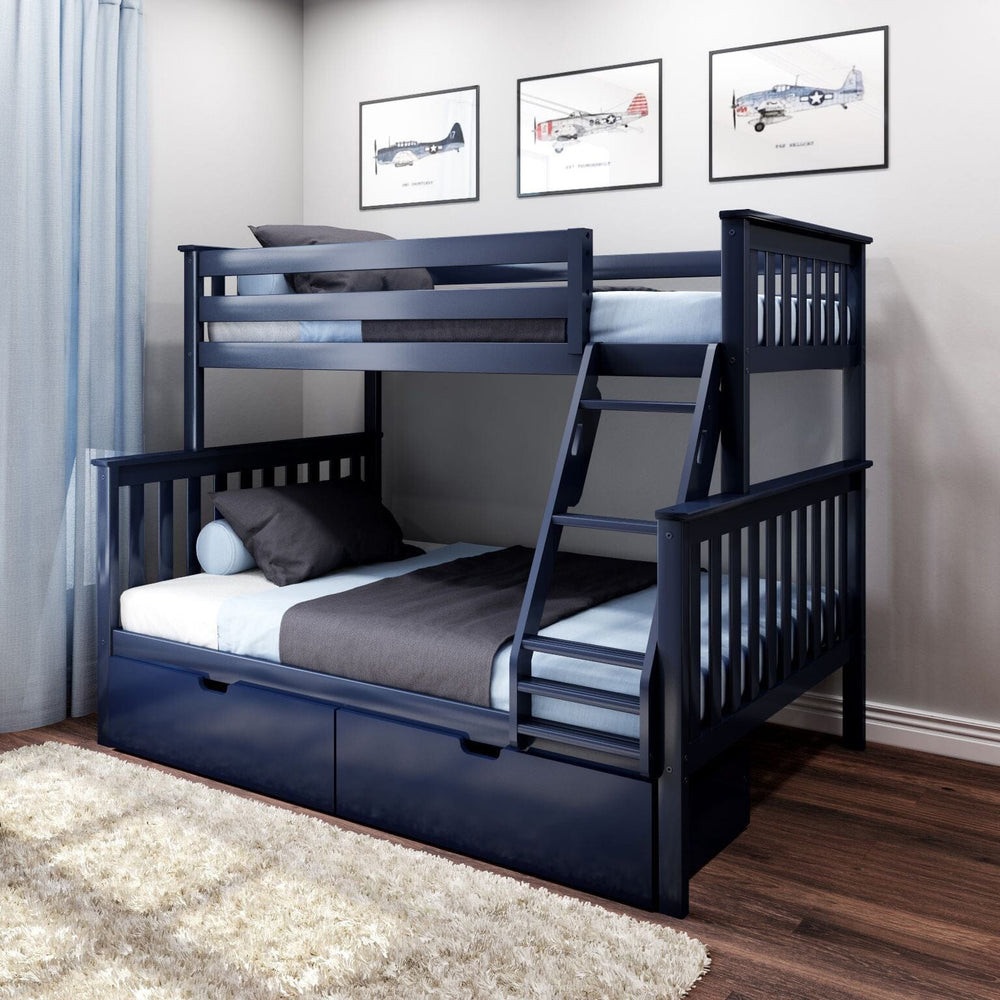 Twin Over Full Bunk Bed With Storage Drawers | max & lily