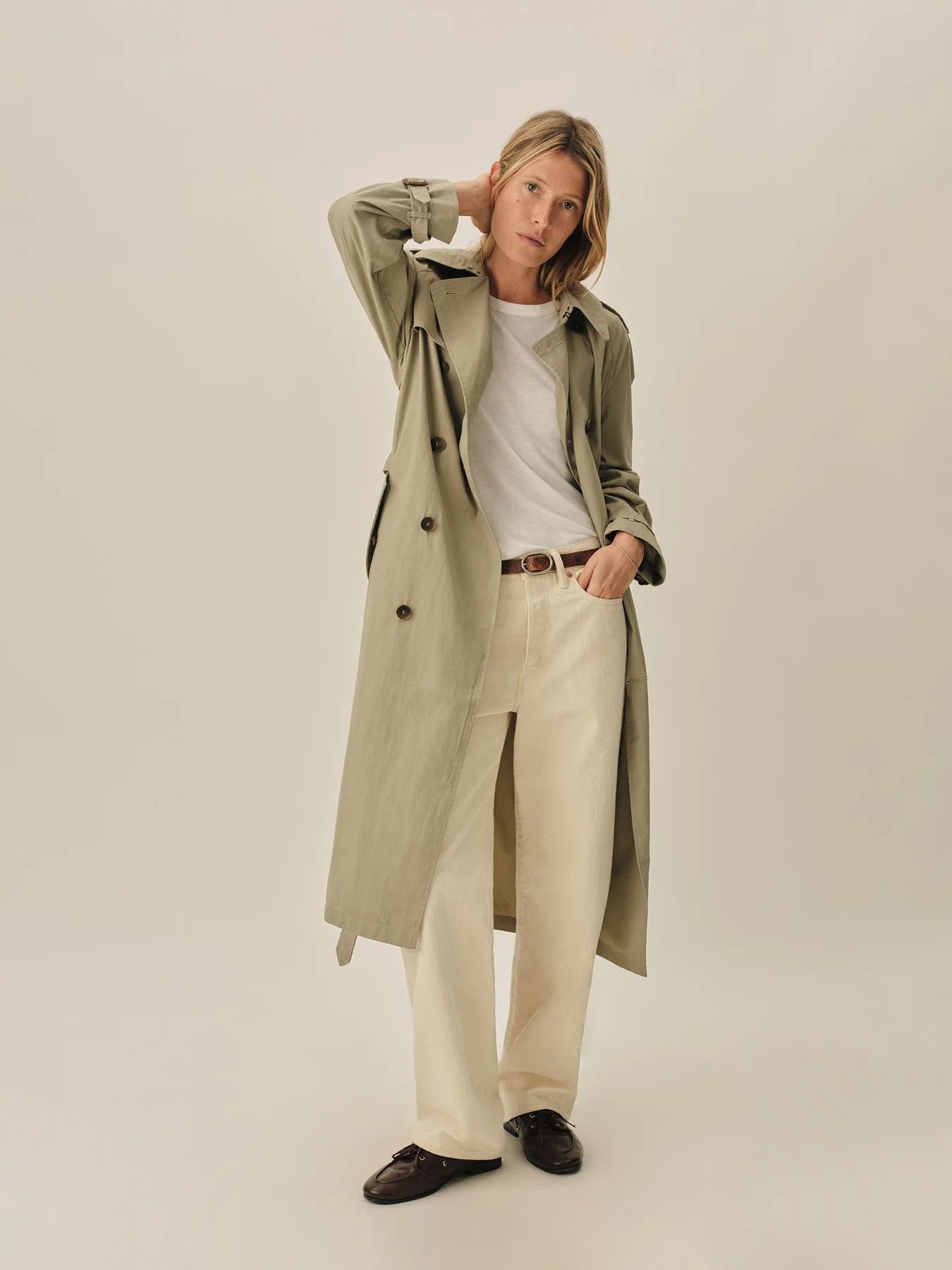 Dried Olive Signature Trench - Buck Mason- Modern American Classics | Buck Mason