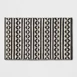 2'6"X4' Geometric Woven Accent Rugs Black - Project 62™ | Target
