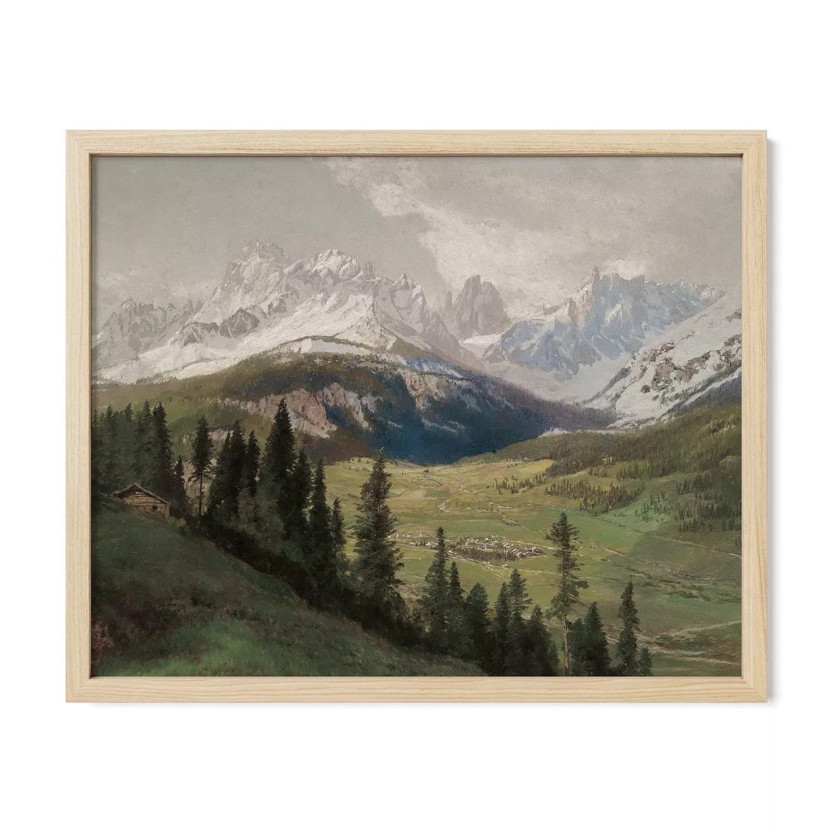 Framed Vintage Mountain Landscape Print – Vintage Artwork & Nature Wall Art | Target