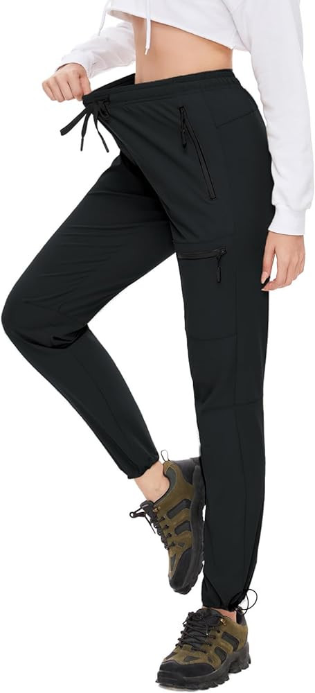SEVEGO Womens Hiking Pants Tall Inseam 30"/32"/34"/36" Athletic Cargo Pants Lightweight 4 Zipper ... | Amazon (US)