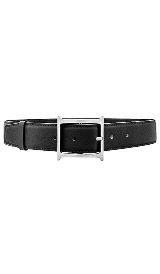 Helsa Logo Contrast Belt in Black. - size S | Revolve Clothing (Global)