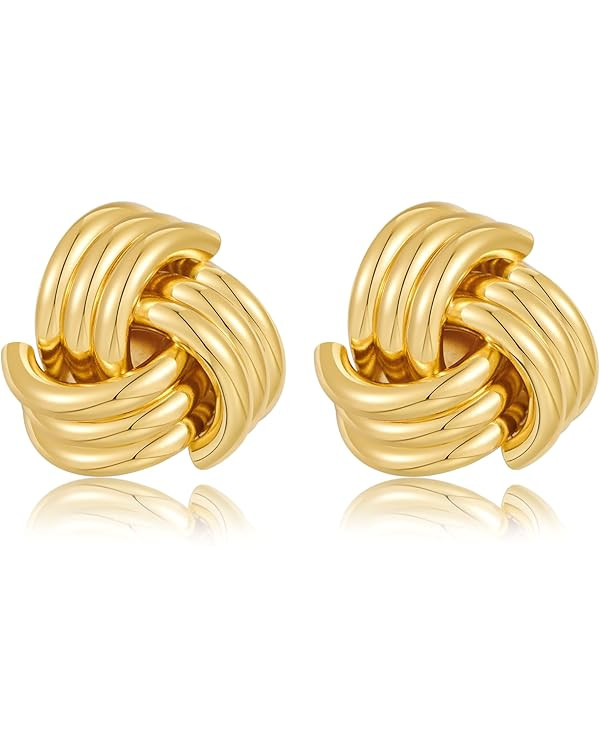 LILIE&WHITE Gold Wing Earrings, Elegant and Contemporary Design, Hypoallergenic, Non-Tarnish, Com... | Amazon (UK)