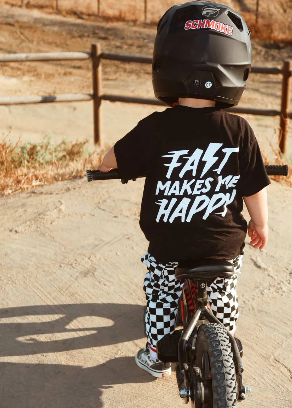 Fast Makes Me Happy T-Shirt Black | Little Trouble