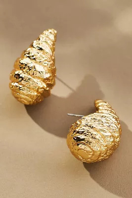 Textured Ribbed Teardrop Earrings | Anthropologie (US)