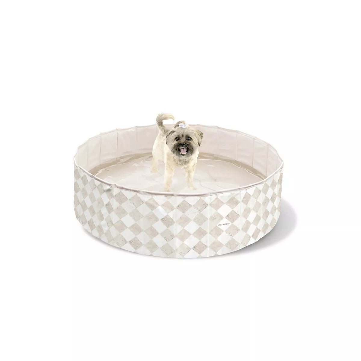 MINNIDIP 48'' x 48'' x 12'' Exclusive Resort Collection Pup Dip Travertine Tiles Dog Pool 35 gal ... | Target